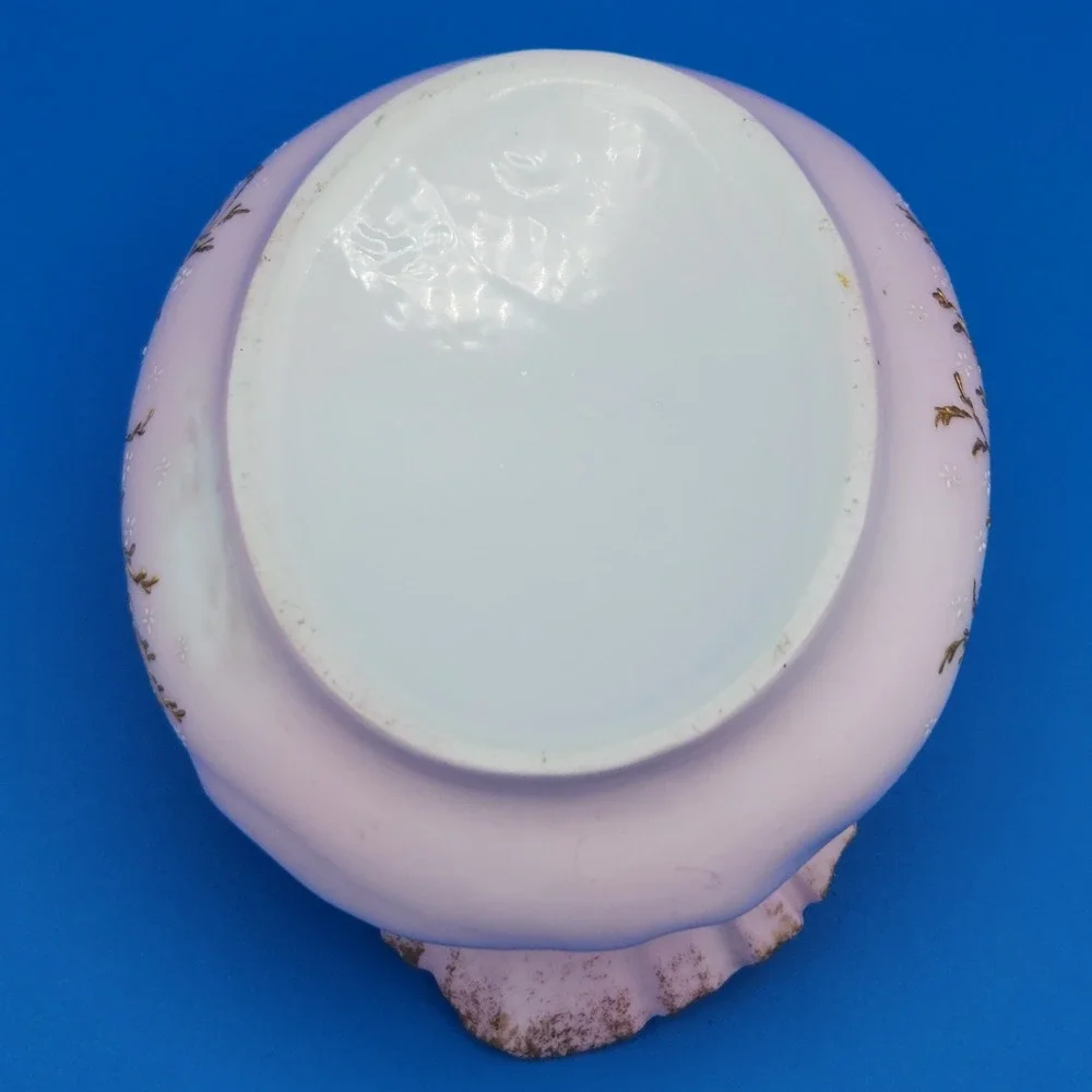 Vintage Victorian Prussia (?) Limoges (?) High End Hand Painted Porcelain‎ Dish
